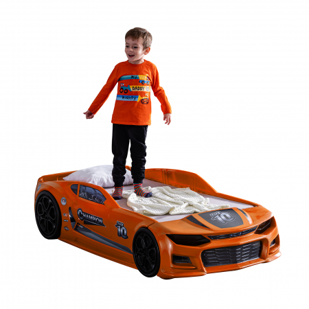 Pat pentru copii masina MINI CHAMPION, 70x140 cm - ExpoMob [3]