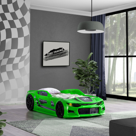 Pat pentru copii masina MINI CHAMPION, 70x140 cm - ExpoMob [7]