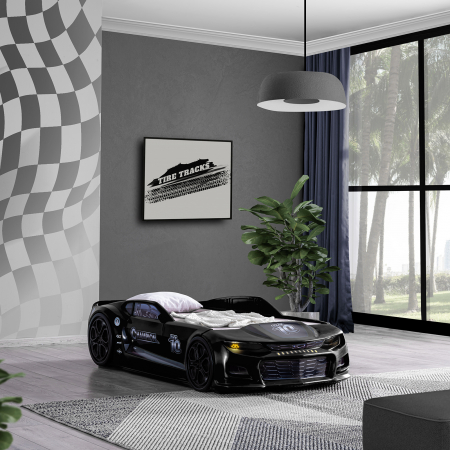 Pat pentru copii masina MINI CHAMPION, 70x140 cm - ExpoMob [7]