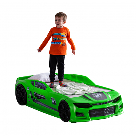 Pat pentru copii masina MINI CHAMPION, 70x140 cm - ExpoMob [3]