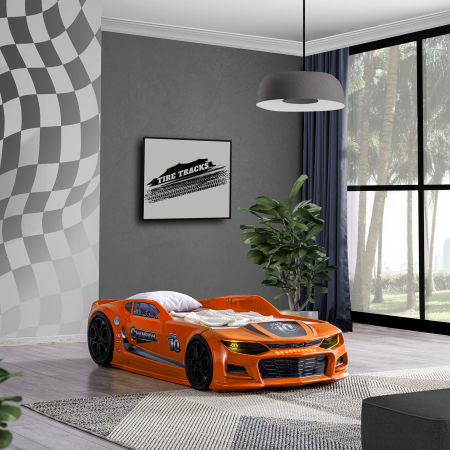 Pat pentru copii masina MINI CHAMPION, 70x140 cm - ExpoMob [7]