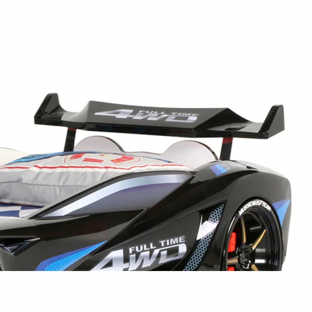 Pat pentru copii masina MVN1, cu sunet, telecomanda si lumini LED, 90x190 cm - ExpoMob [6]