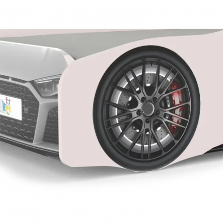 Pat pentru copii masina ULTRA ECO RED, 90x190 cm  - ExpoMob [4]