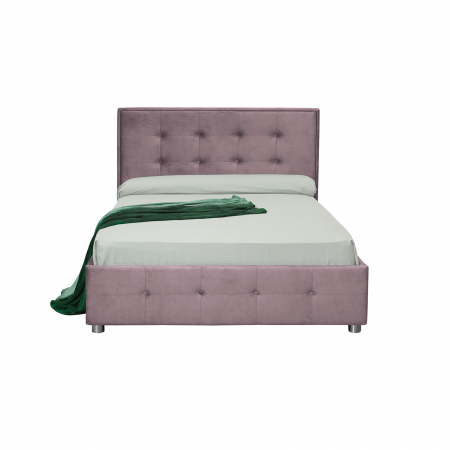 Pat tapitat LUXOR, 160x200 cm, cu sezut rabatabil, spatiu depozitare - ExpoMob [1]