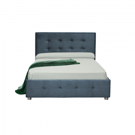 Pat tapitat LUXOR, 180x200 cm, cu sezut rabatabil, spatiu depozitare - ExpoMob [1]