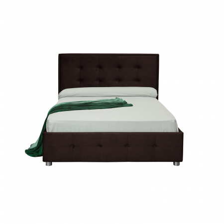 Pat tapitat LUXOR, 180x200 cm, cu sezut rabatabil, spatiu depozitare - ExpoMob [1]