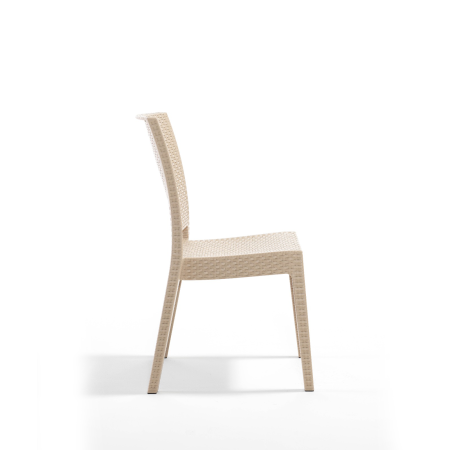 Scaun de gradina NICE, model ratan, cappuccino, 59x44x88 cm [1]