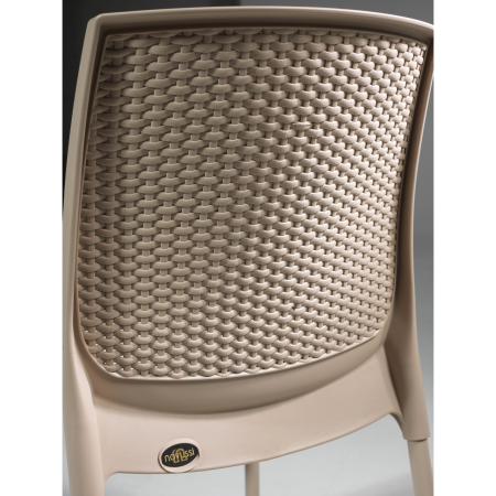 Scaun de gradina SUNNY, model ratan, antracit, 56x45x84 cm [6]