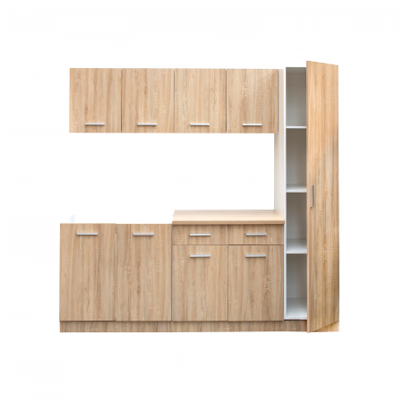 Bucătării - Set bucatarie CORINNE, L 200, 5 corpuri, blat termorezistent - ExpoMob