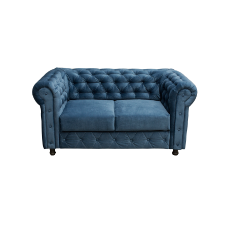 Pachete Promotionale - Set CHESTERFIELD 2-1-1, canapea fixa 2 locuri si 2 fotolii fixe, albastru