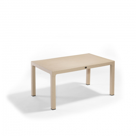 Seturi Masa si Scaune Gradina - Set gradina cu masa CLASSI 90x150 cm + 6 scaune ELEGANCE 62x57x88 cm, model ratan, cappuccino - ExpoMob