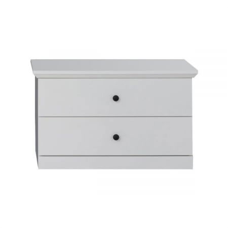 Colectii de mobilier - Set hol BRANDSON, 3 piese,comoda, cuier, alb, 81x41x196 cm