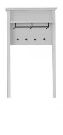 Colectii de mobilier - Set hol BRANDSON, 3 piese,comoda, cuier, alb, 81x41x196 cm