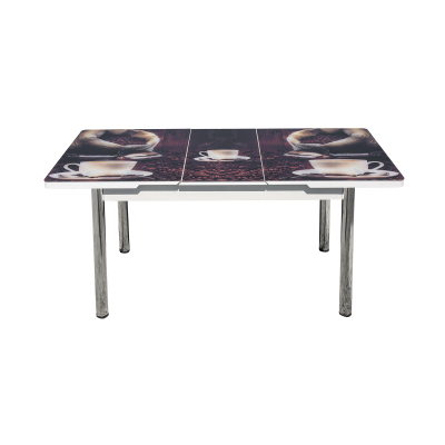 Set Lara, masa extensibila cu 6 scaune print, 130/165x80x79 cm - ExpoMob [1]