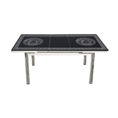 Set Lara, masa extensibila cu 6 scaune print, 130/165x80x79 cm - ExpoMob [1]