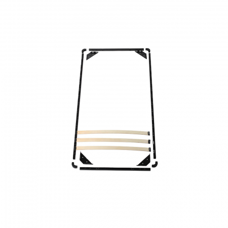 Somiere - Set somiera demontabila, cu 4 picioare H20 si lamele din plop, 90x200 cm - ExpoMob