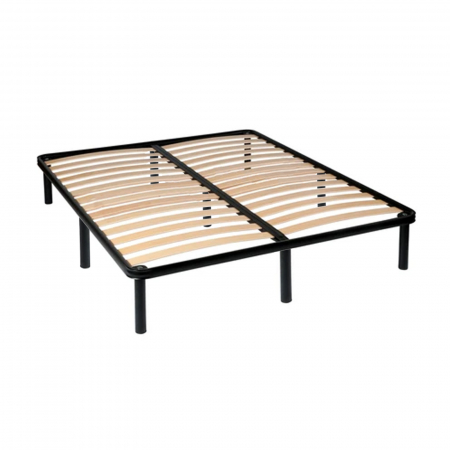 Somiere - Somiera demontabila premium, cu 9 picioare H20 si lamele din plop, 140x200 cm - ExpoMob