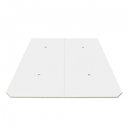 Somiere PAL - Suport saltea de pat cu orificii aerisire, PAL, alb, 160x190 cm - ExpoMob