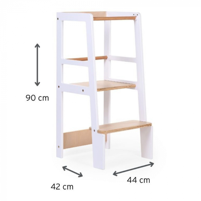 Turn de invatare Childhome Natural/Alb [3]