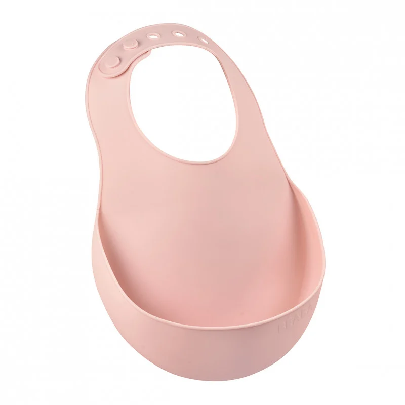 Baveta silicon Beaba Old Pink [3]