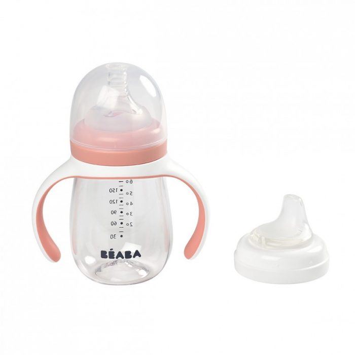 Biberon de invatare 2 in 1 din Tritan Beaba 210 ml [2]