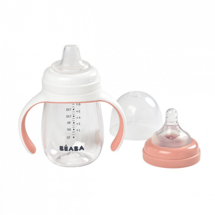 Biberon de invatare 2 in 1 din Tritan Beaba 210 ml [4]