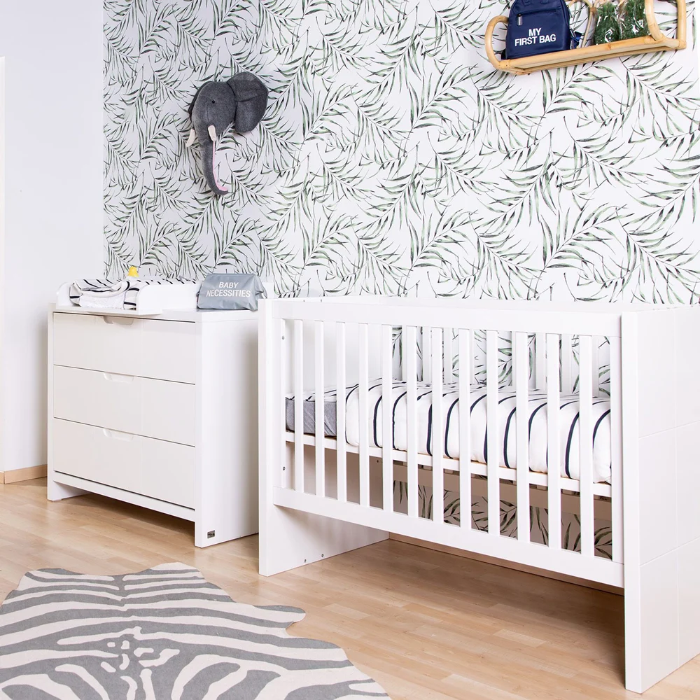 Patut pentru copii din MDF Childhome Quadro White [3]