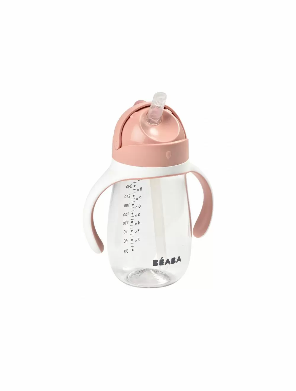 Cana cu pai din Tritan Beaba 300 ml Old Pink [2]