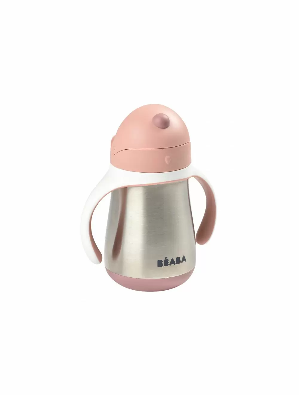 Cana inox cu pai Beaba 250ml - Roz [3]