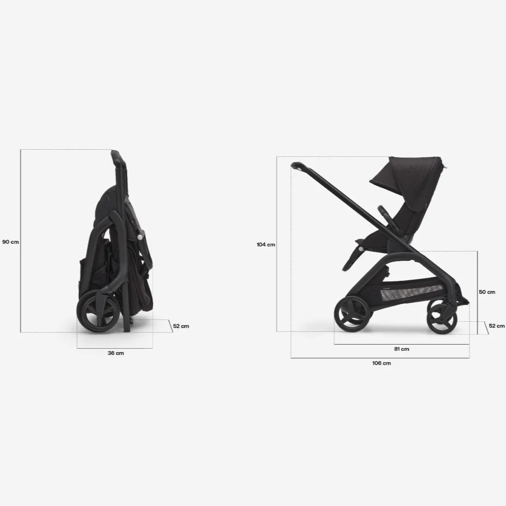 Carucior Bugaboo Dragonfly Black/Midnight Black [7]