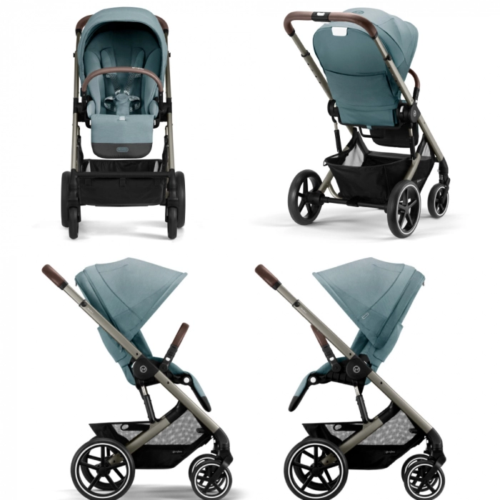 Carucior Cybex Balios S Lux 2 in 1 Taupe/Sky Blue [3]