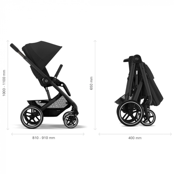Carucior Cybex Balios S Lux 4 in 1 Fold Black/Moon Black [6]