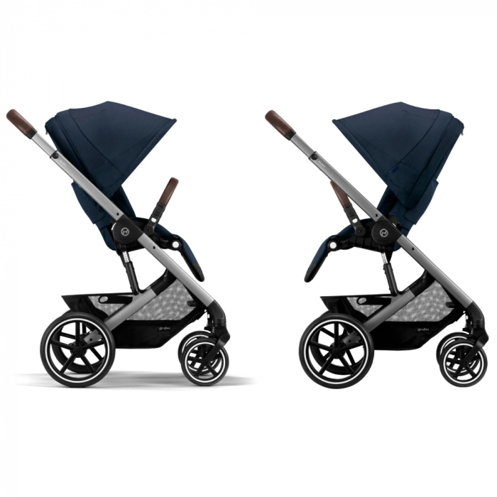 Carucior Cybex Balios S Lux 2 in 1 Silver/Ocean Blue [5]