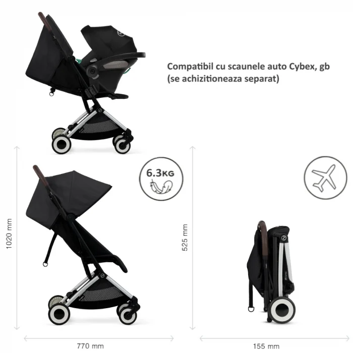 Carucior Cybex Orfeo Silver/Moon Black [7]