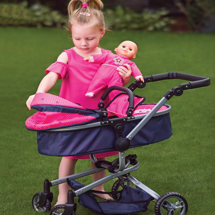 Carucior pentru papusi  multifunctional - Pisici Chichi, 2 in 1 [6]