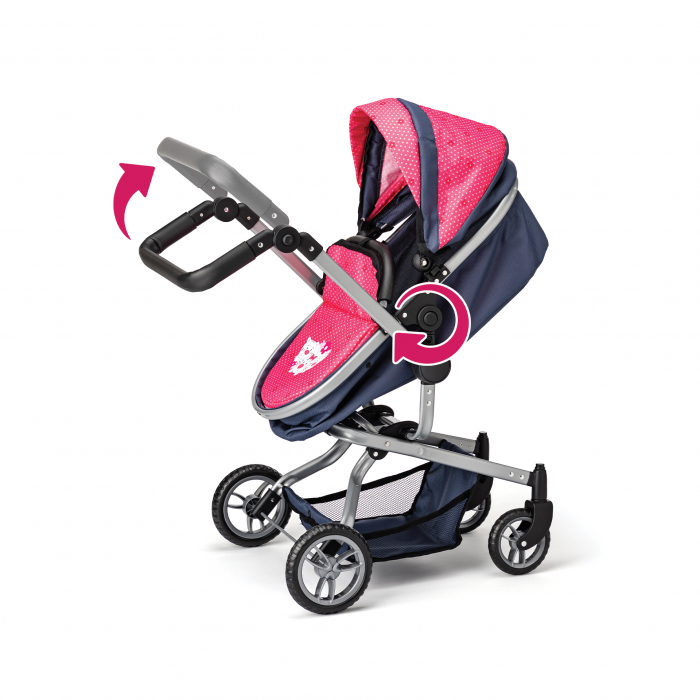 Carucior pentru papusi  multifunctional - Pisici Chichi, 2 in 1 [2]