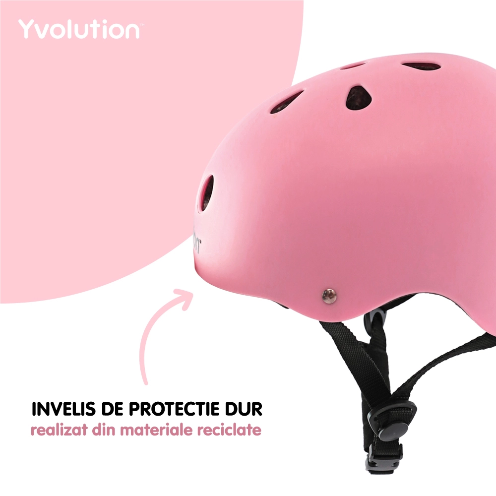 Casca protectie Yvolution 44-52 cm Pink [4]