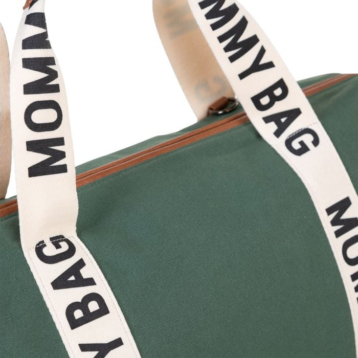Geanta de infasat Childhome Mommy Bag Signature Verde [6]