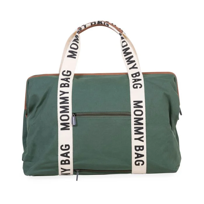 Geanta de infasat Childhome Mommy Bag Signature Verde [2]
