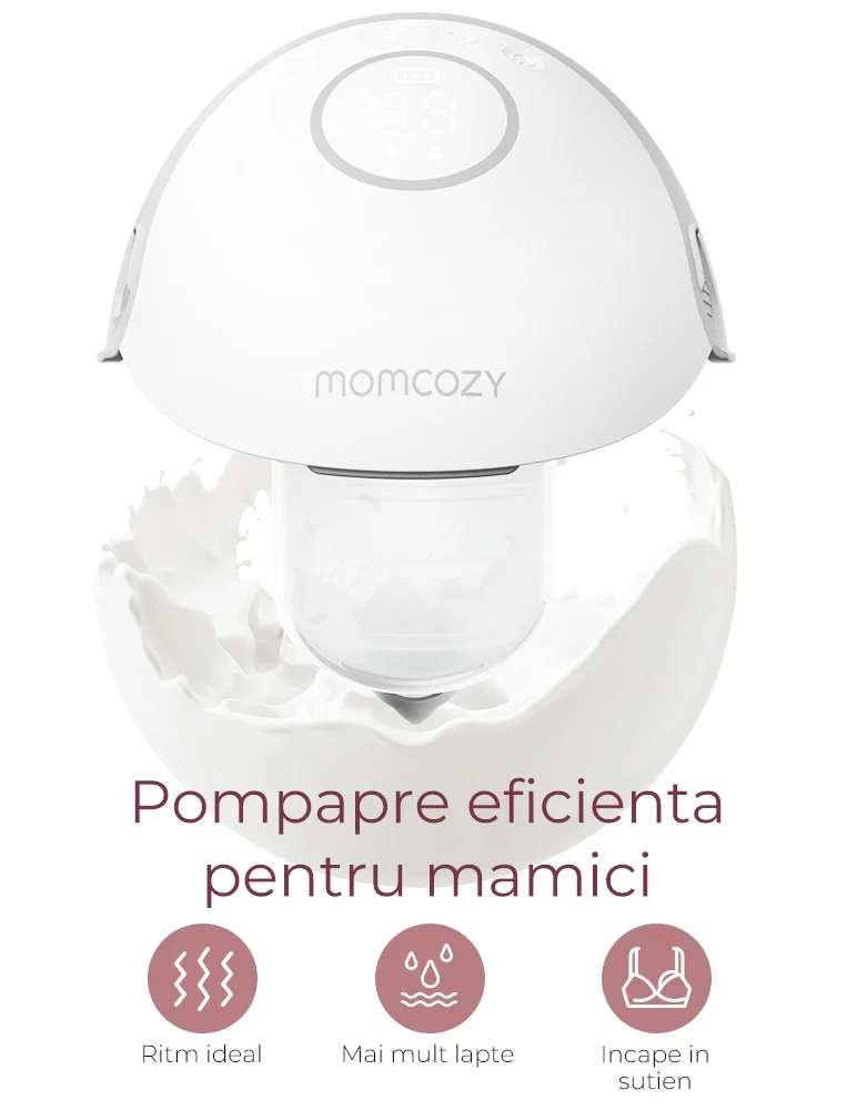 Pompa de sân Momcozy Hands-Free M6 Red [2]
