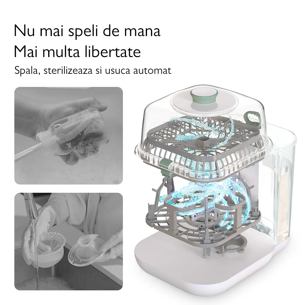 Masina de spalat si sterilizat biberoane Momcozy KleanPal Pro [6]