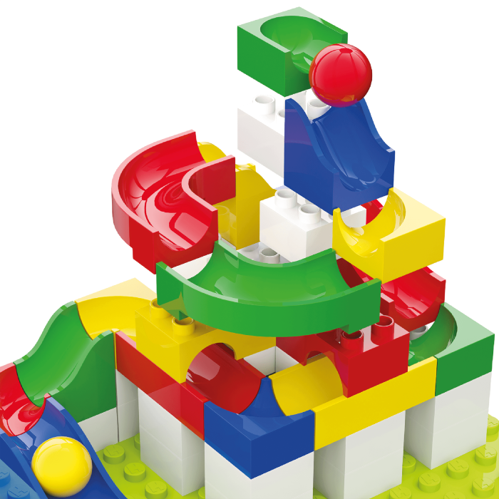 Jucarie de construit pentru copii Marble Run Hubelino (45 piese) [2]