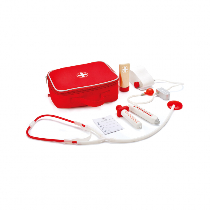 Jucarie din lemn - Set trusa de doctor