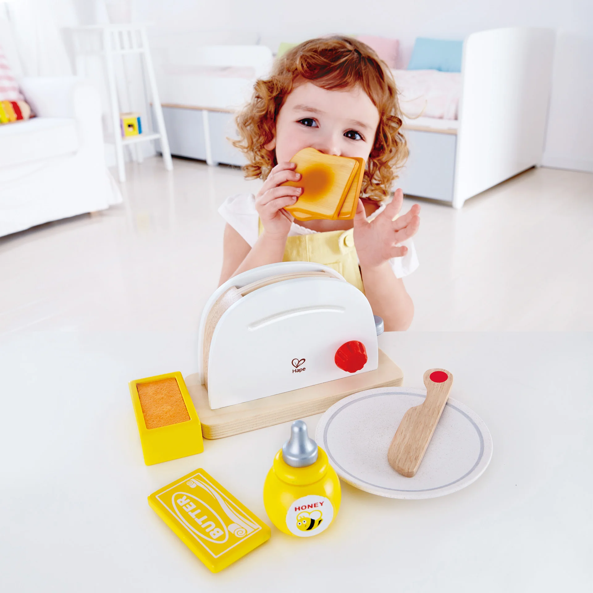 Jucarie din lemn - Toaster si accesorii mic dejun [2]