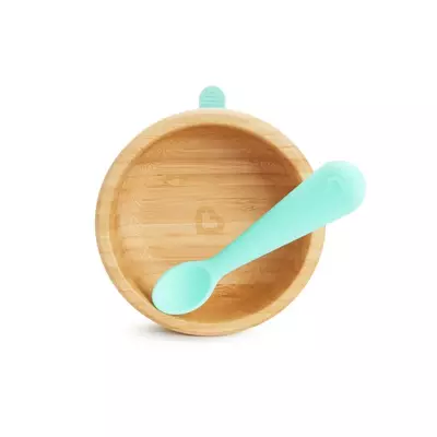 Munchkin Set De Masa Bambou, Bol + Lingura [1]