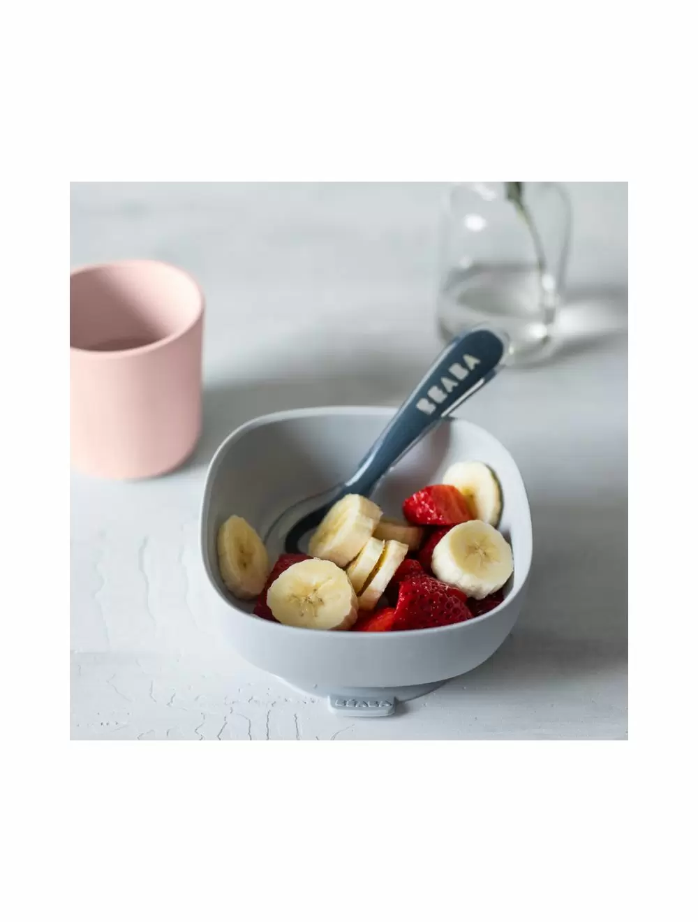 Set de masa silicon Beaba 4 piese Night Blue [3]