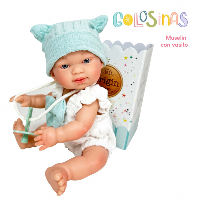 Papusa Nines D'Onil, Colectia Golosinas, in cutie, cu miros de vanilie, 26 cm (2024) [6]