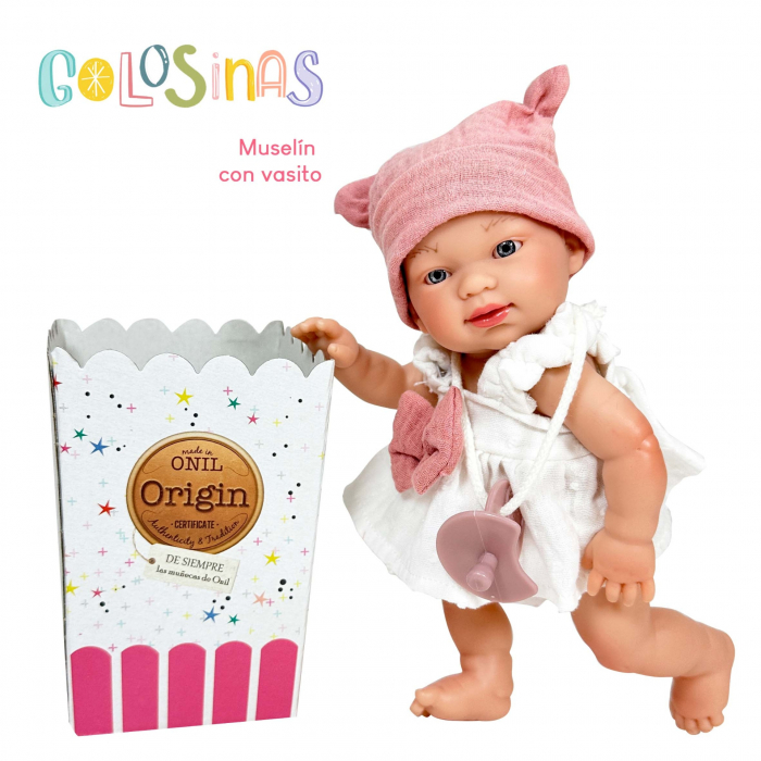Papusa Nines D'Onil, Colectia Golosinas, in cutie, cu miros de vanilie, 26 cm (2024) [8]