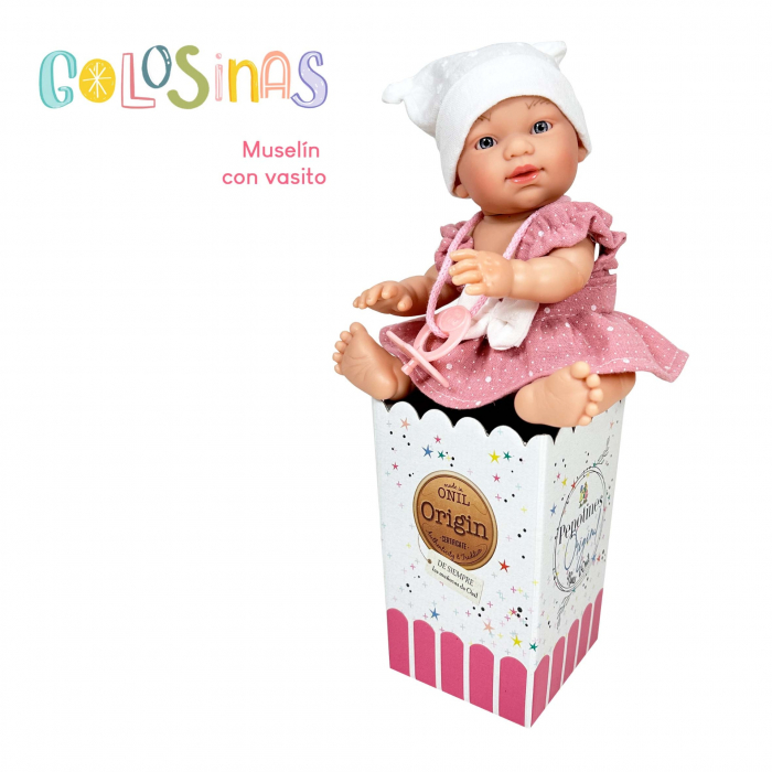 Papusa Nines D'Onil, Colectia Golosinas, in cutie, cu miros de vanilie, 26 cm (2024) [3]