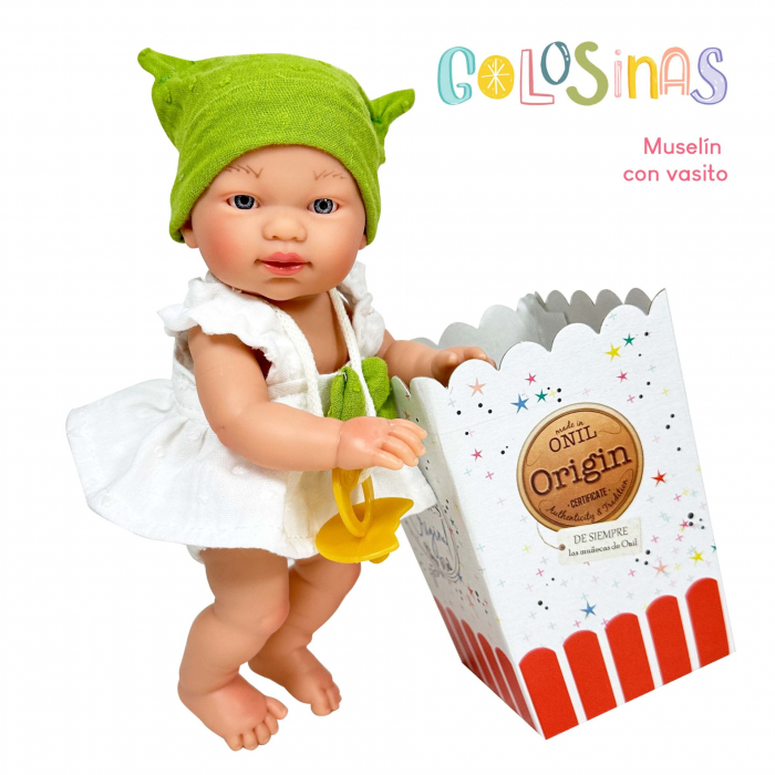 Papusa Nines D'Onil, Colectia Golosinas, in cutie, cu miros de vanilie, 26 cm (2024) [7]